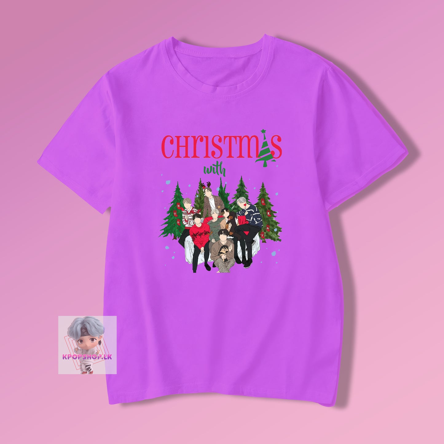 BTS KPOP Bangtan Boys Christmas with BTS T-shirt