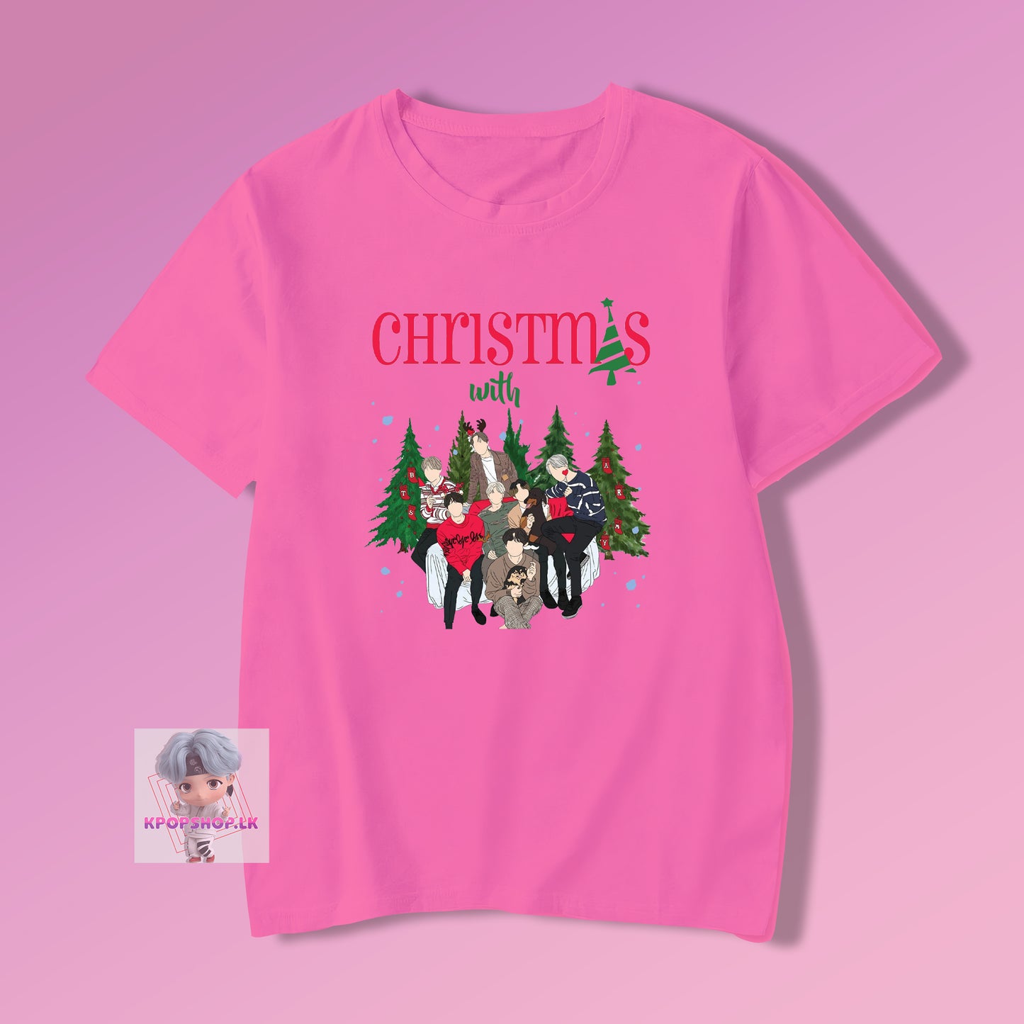 BTS KPOP Bangtan Boys Christmas with BTS T-shirt