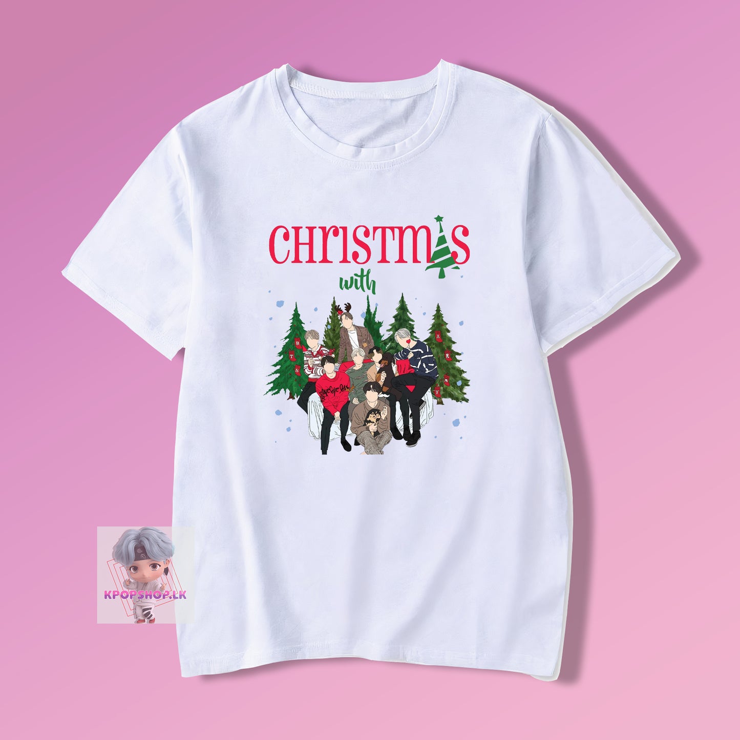 BTS KPOP Bangtan Boys Christmas with BTS T-shirt