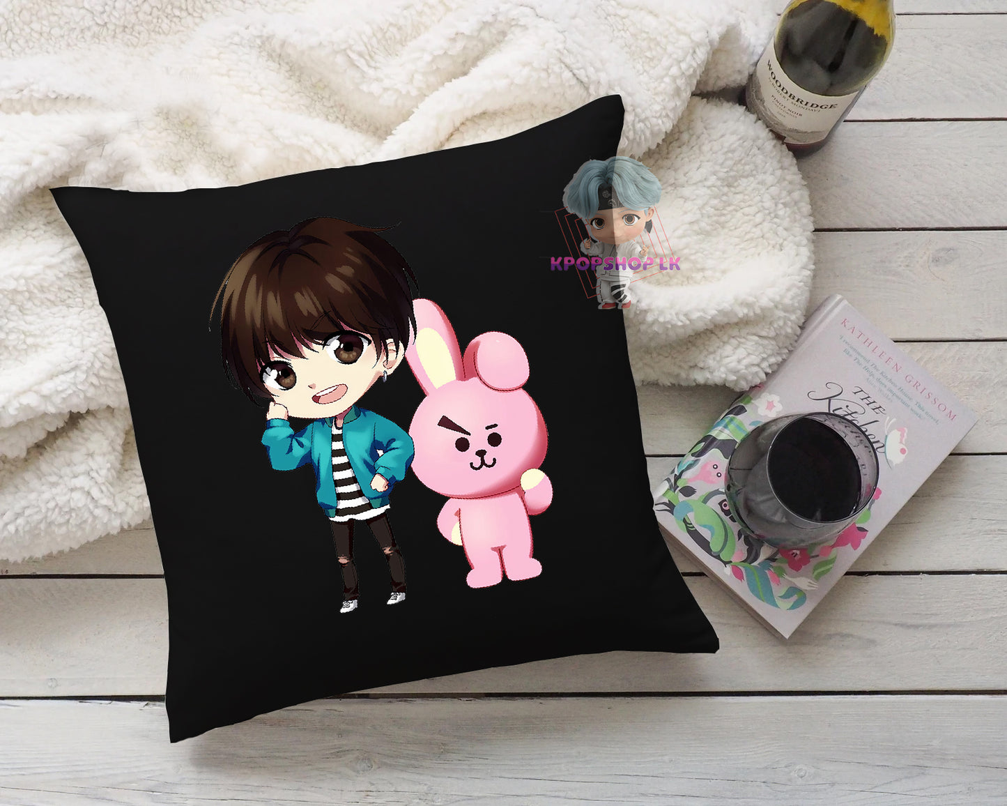 BTS BT21 Cooky With Jungkook Cartoon Sofa Cushion Pillow Plush KPOP