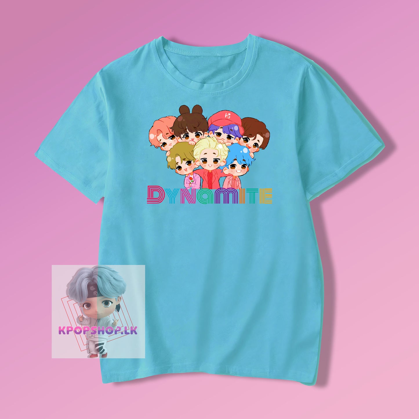 BTS Dynamite Cartoon KPOP T-shirt