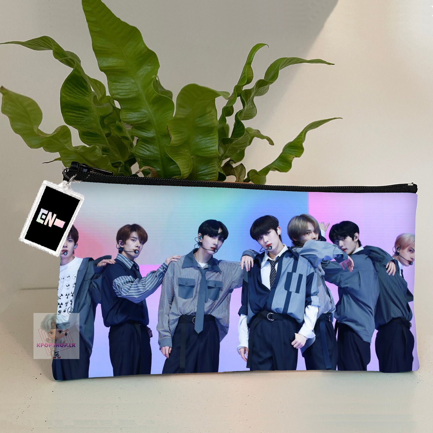 Enhypen Pencil Case Bangtan Boys Purse Wallet KPOP Pouch With FREE Key Tag