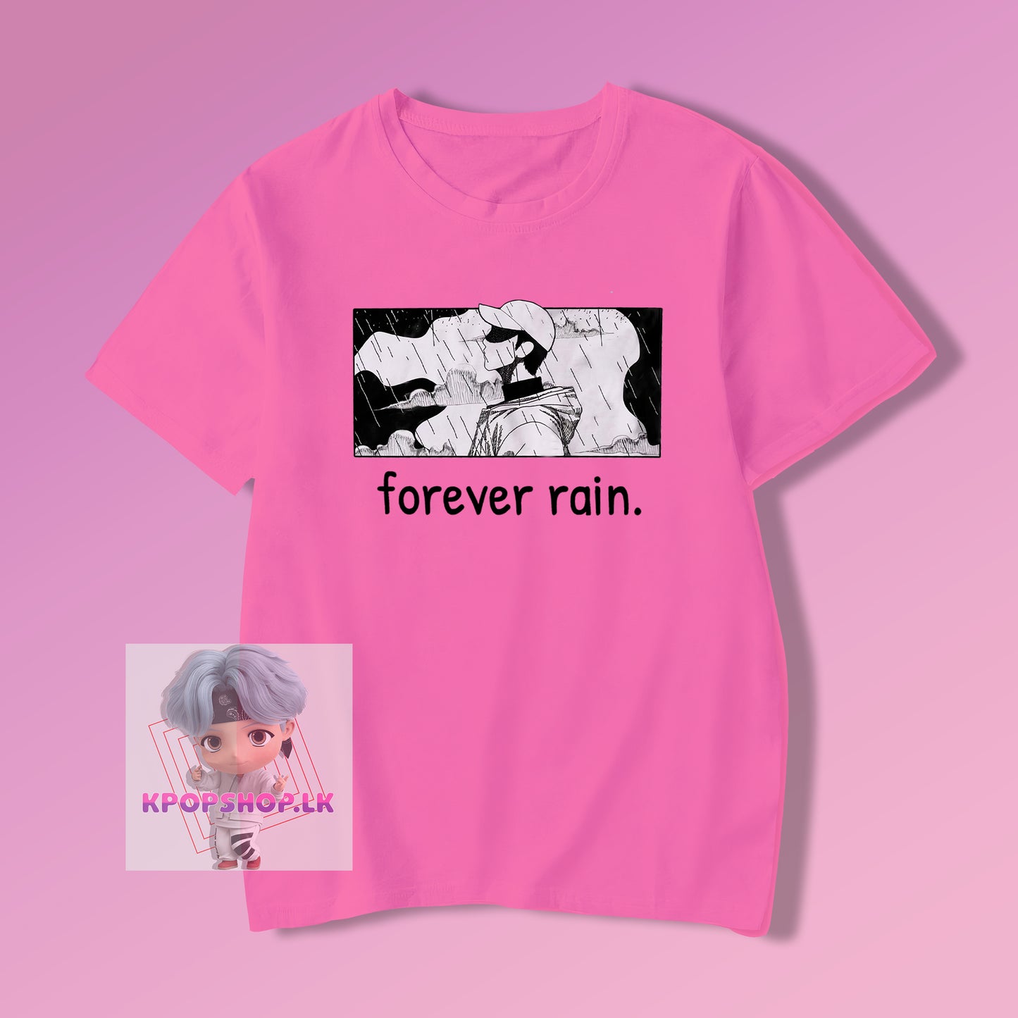 BTS Forever Rain KPOP T-shirt