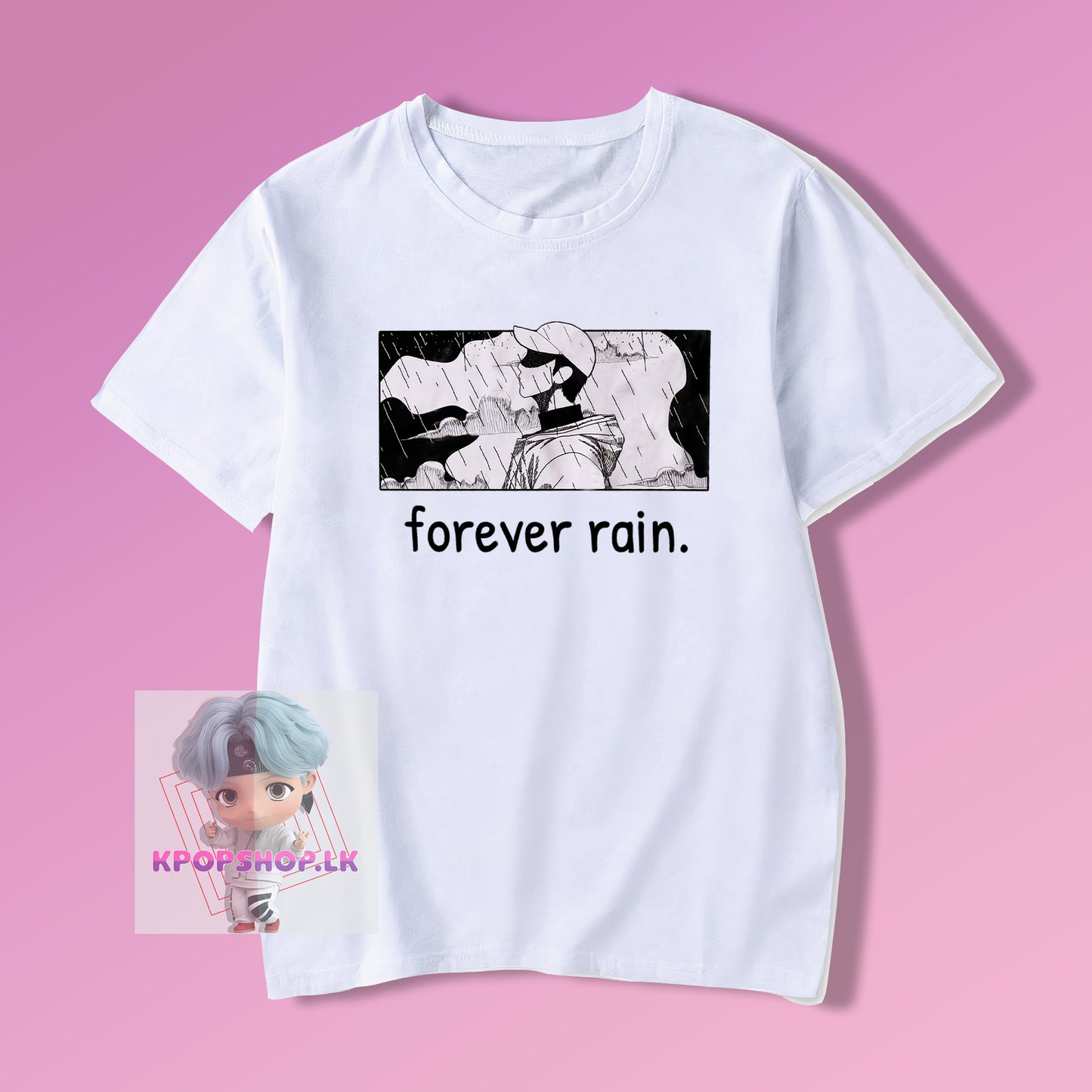 BTS Forever Rain KPOP T-shirt