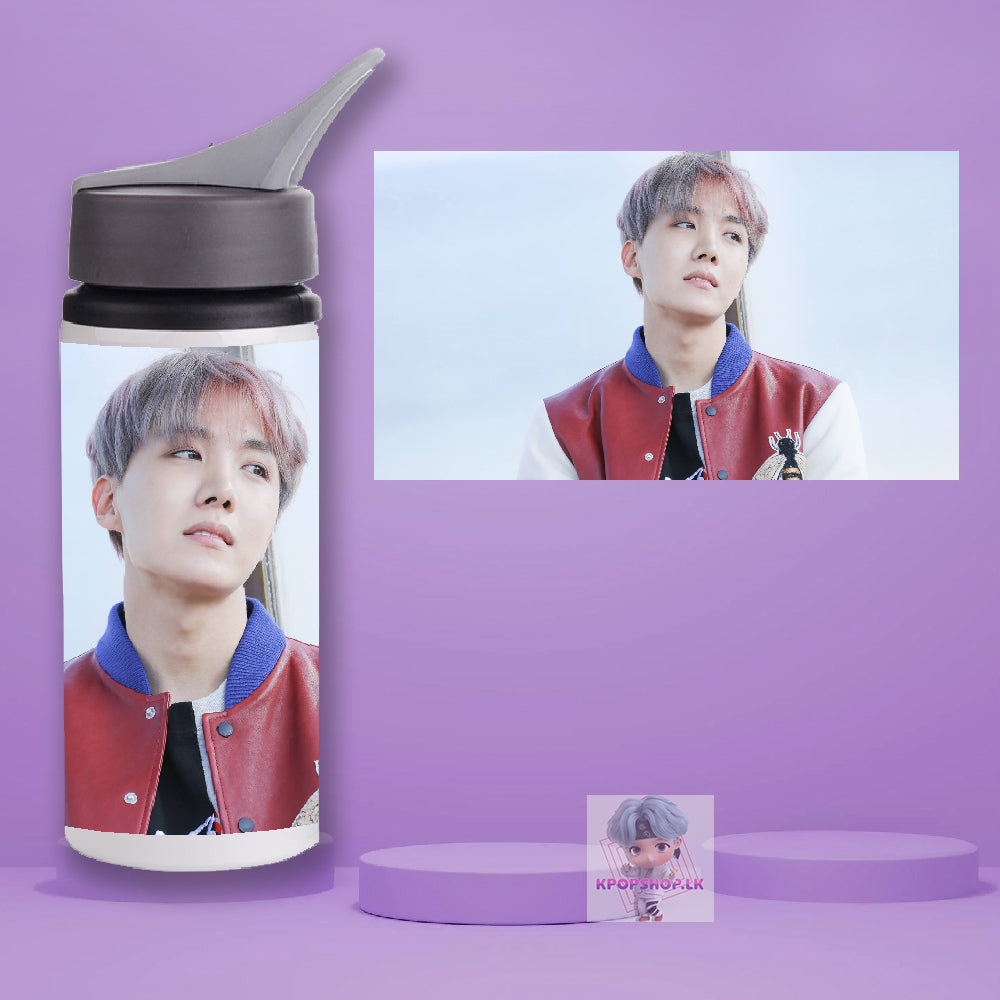 BTS J-HOPE Stainless Steel KPOP Water Bottle With Straw