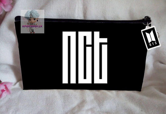 NCT Pencil Case Bangtan Boys Purse Wallet KPOP Pouch With FREE Key Tag