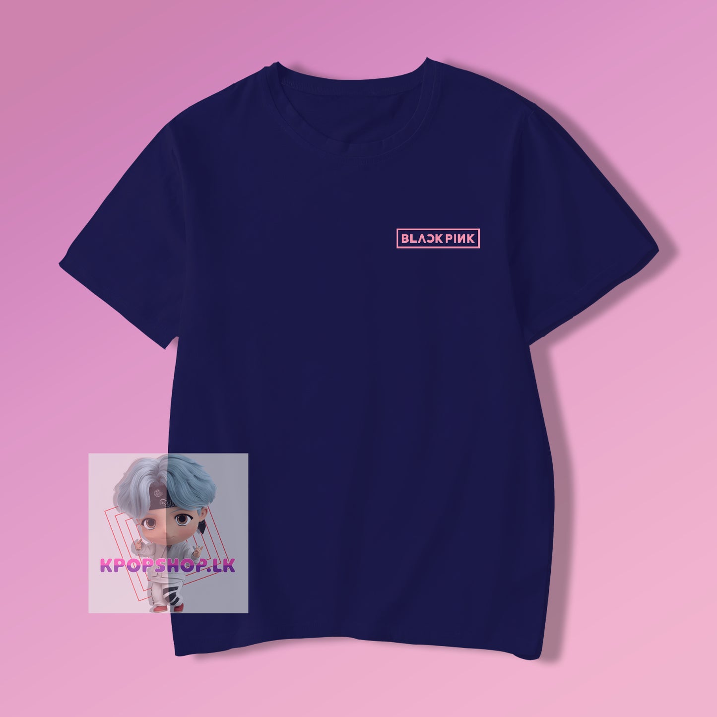 KPOP Blackpink Side Logo T-shirt