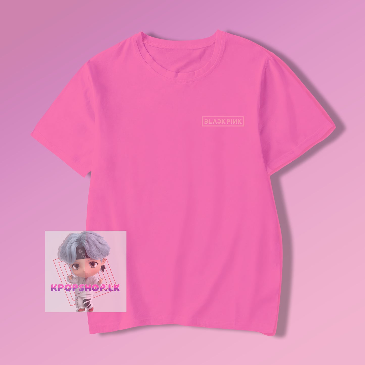 KPOP Blackpink Side Logo T-shirt