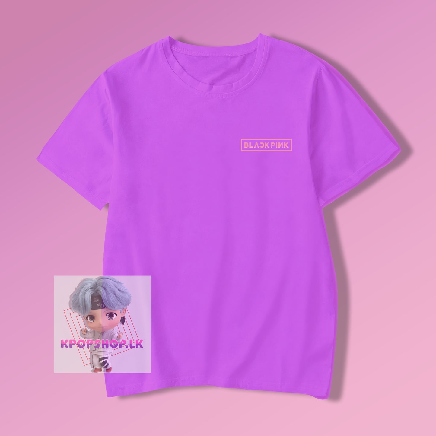 KPOP Blackpink Side Logo T-shirt