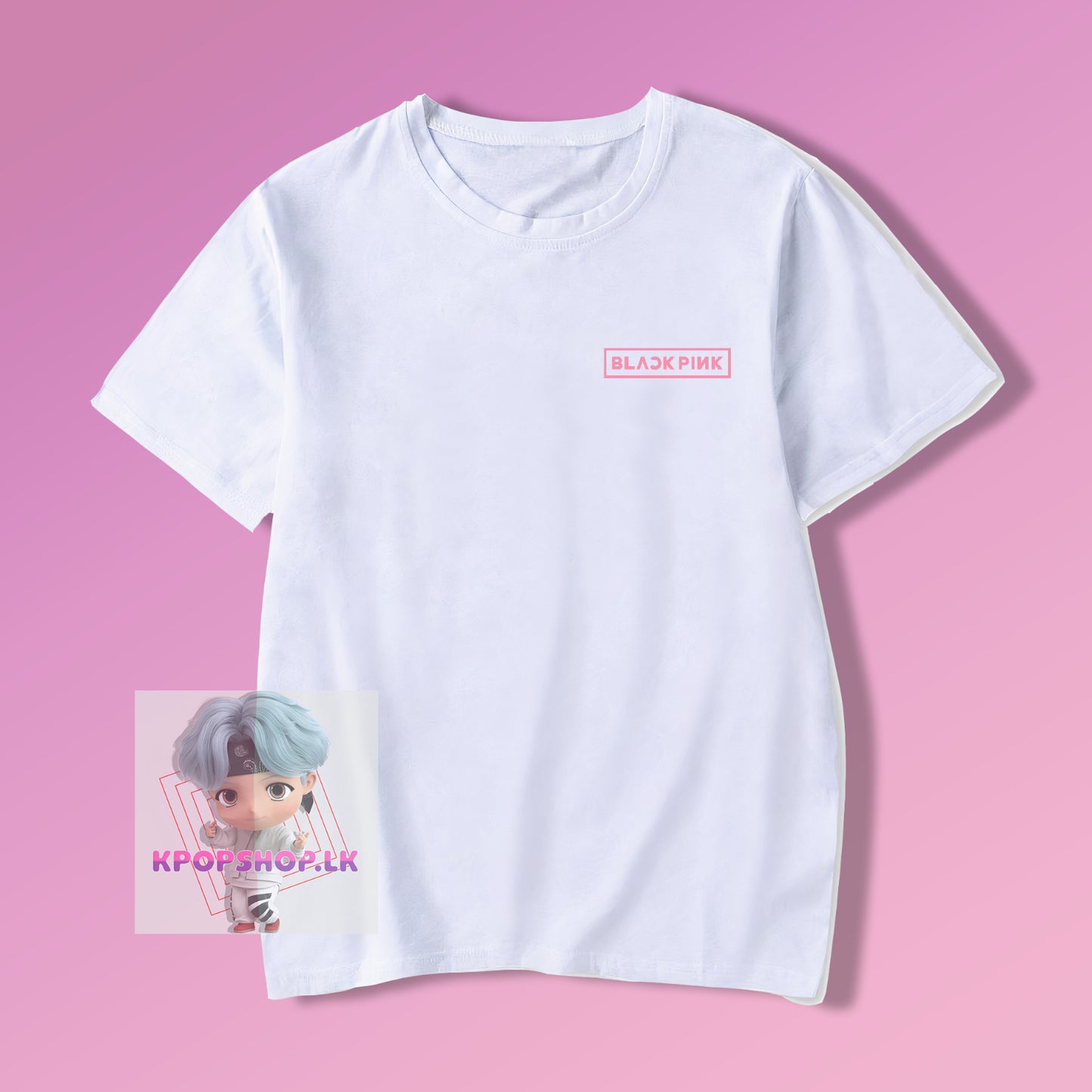 KPOP Blackpink Side Logo T-shirt