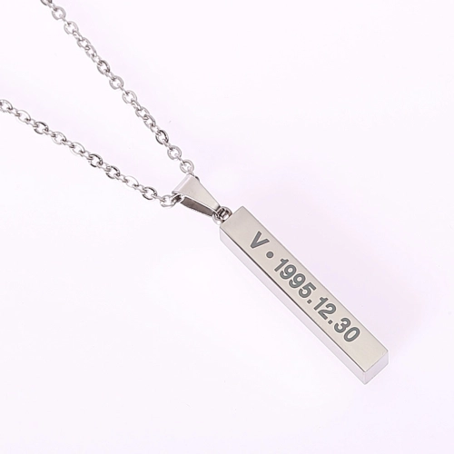 BTS Bangtan Boys Titanium Steel Pendant Necklace